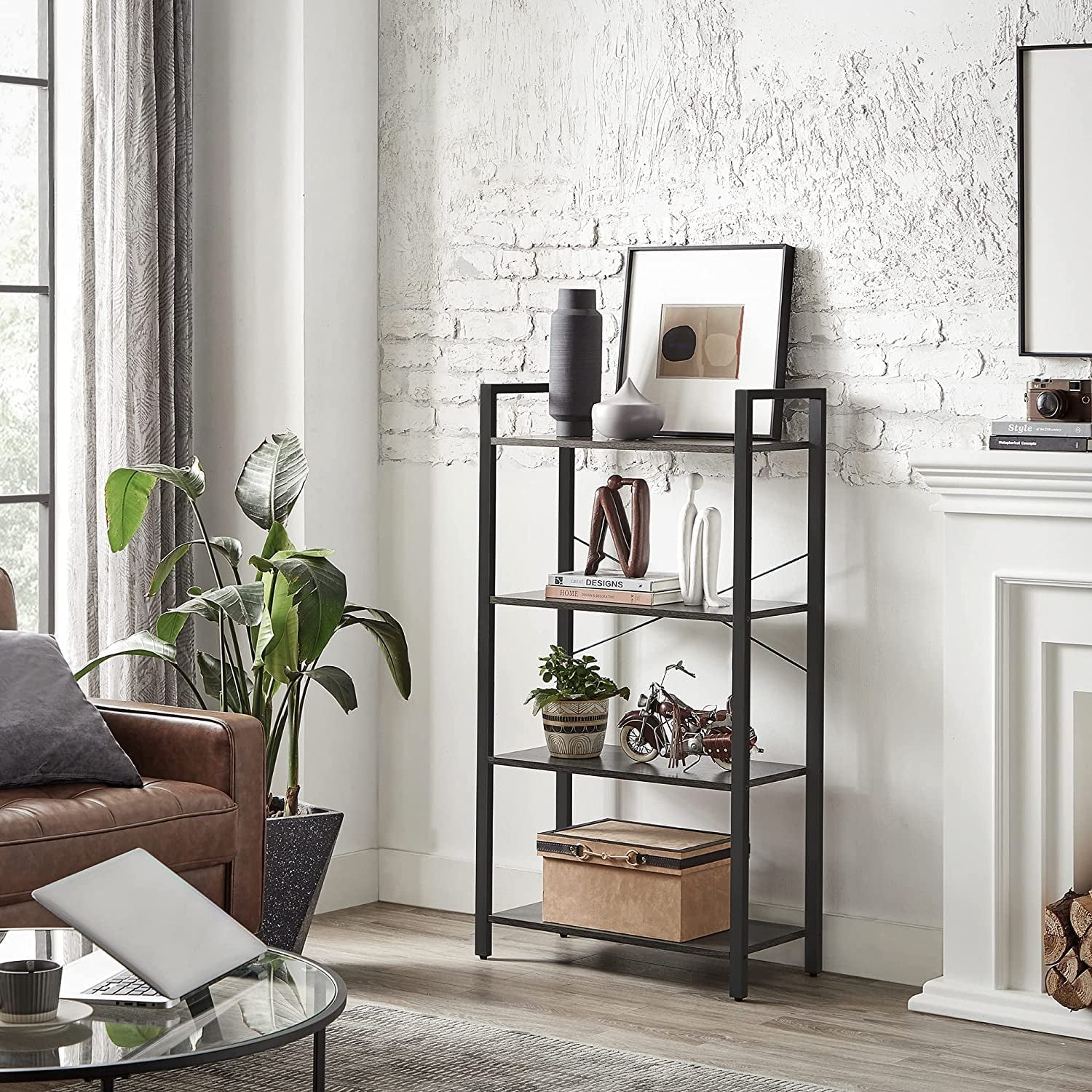 4-Tier Bookshelf for Home or Office-0